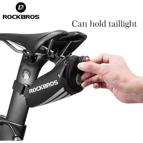 ROCKBROS Bike Bag Portable Reflective Saddle Bag Tail Seatpost Nylon Bicycle Bag MTB Road Bike Bag Panniers Bicycle Accessories