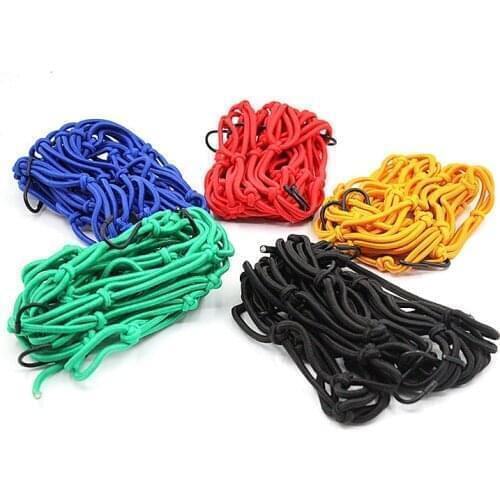 Universal Bungee Cargo Net Motorbike Helmet Mesh Storage Motorcycle Helmet Bungee Luggage Hold Down Storage Cargo Organiser Net