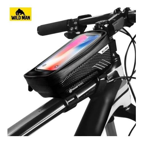 6.2 Inch Bicycle Bag Mobile Phone Case Bike Rainproof Waterproof Mtb Front Bag Cycling Top Tube Bag Bicycle Accessories