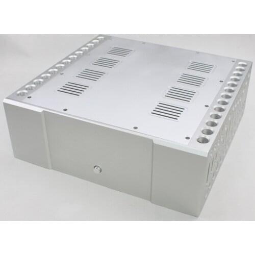 WF1166 Aluminum Luxury Enclosure Class A Box Preamp Case Tube Amp Cabinet Power Amplifier Chassis High QualityRadiator
