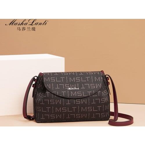 Letter Design Womens Commute Handbag Large Capacity Stylish Shoulder Flap Bag for Female Casual Girls Flap Messenger Bag