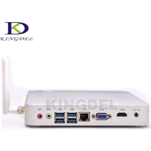 2016 Hot Intel Celeron 1037U Dual Core 1.8Ghz Fanless Mini PC Nettop Computer 4GB 8GB RAM SSD+HDD USB 3.0 HDMI VGA Metal Case