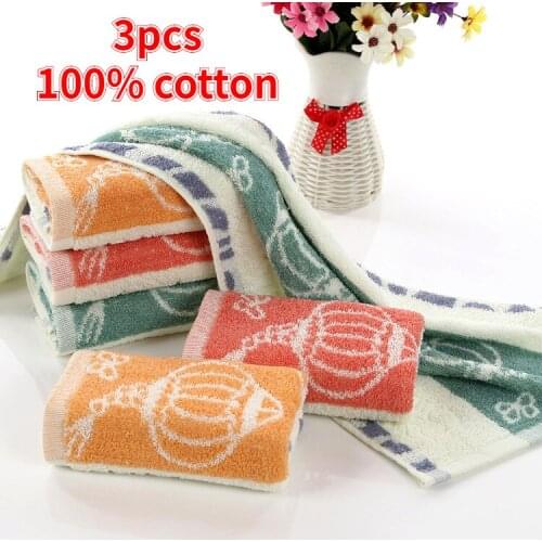 3pcs Wholesale 100% cotton yarn-dyed jacquard lantern flower towel custom logo adult face wash daily necessities Super absorbent