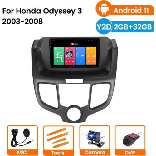 Car GPS Navigation Multimedia Radio Stereo Player For Honda Odyssey RB1 2004-2008 Andriod 11 Quad Core Support Carplay DAB+ RDS