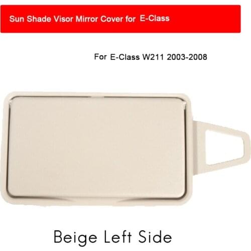 Beige Car Sun Visor Shade Makeup Cosmetic Mirror Cover for Mercedes Benz E Class W211 03-08