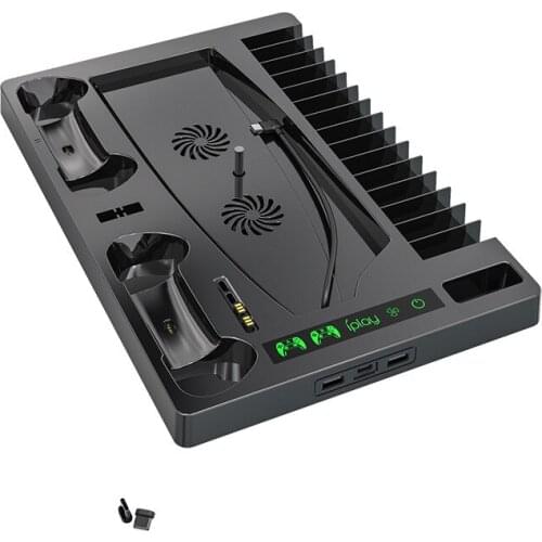 For PS5 Console Bracket Universal Cooling Base Storage Holder With Disc Storage Rack Controller Charging Dock Headset For PS5