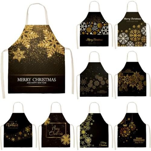 Christmas snowflake pattern cooking accessories Apron for kitchen Kitchen apron kitchen apron women apron for kitchen barista