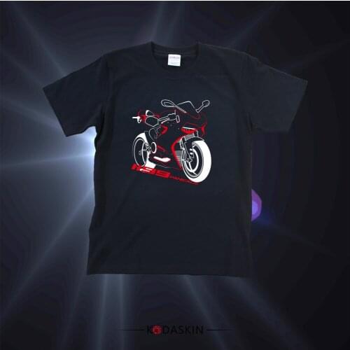 KODASKIN Motorcycle Style 100% Cotton for Ducati 1199 Panigale Casual Short Sleeve O-Neck T Shirt
