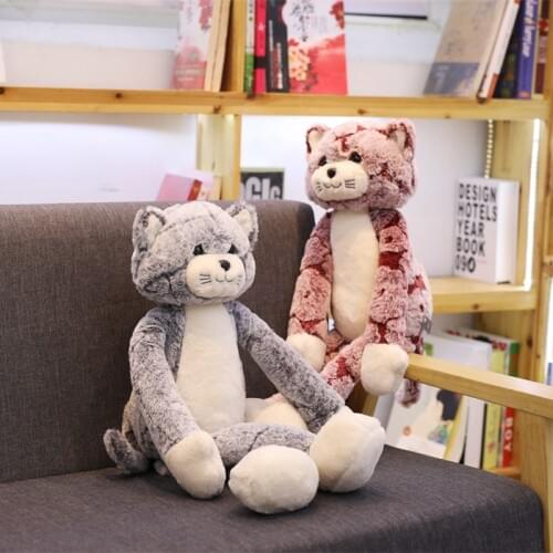 50-90cm cool cute Cat Plush Toy fluffy Long leg Cat Doll super Soft stuffed animal Kid Toy Child Birthday Xmas Gift High quality