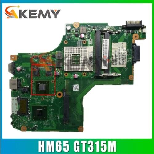 AKEMY 6050A2448001-MB-A02 CT10RG PN 1310A2448004 SPS V000238080 for toshiba satellite C600 C640 Motherboard HM65 GT315M
