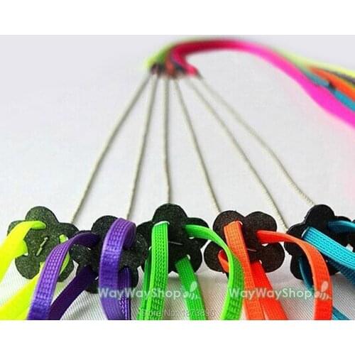 5 PCS Nylon Generic Adjustable Harness Animal Leash Multicolor 80cmx0.7cm Light Soft Fashion Mix Color