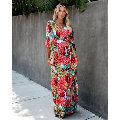 New cotton big flower long skirt sunscreen clothing beach jacket cardigan bikini swimsuit blouse outside women