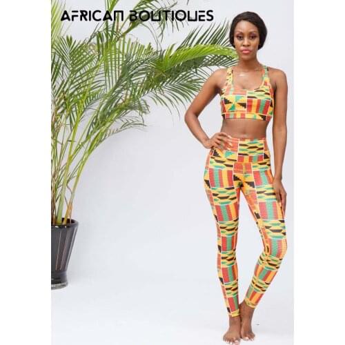 New Printed Seamless Yoga Suit Gym Cross Vest Summer Clothing Sportswear High Waist Sports Tights Sports Bra Set