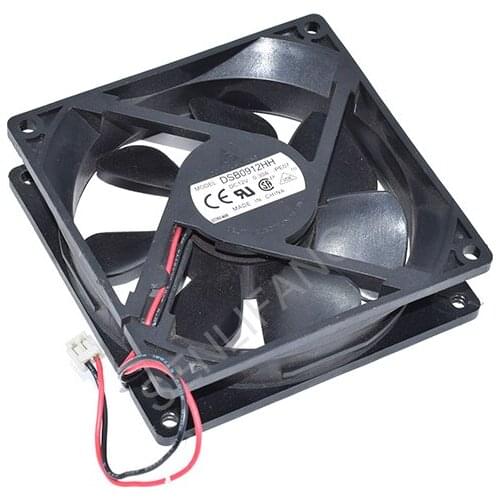Genuine For Delta DSB0912HH DC12V 0.30A Two Wires Square Cooling Fan
