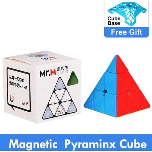 Shengshou Mr.M 3x3 Jinzita Magnetic Cube 3*3*3 Pyramid Sengso Speed Magic 3X3X3 Puzzle Colorful Educational Toys For Children
