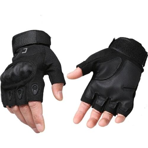 Outdoor Men Hunting Tactical Gloves Hard Knuckle Army Military Combat Climbing Shooting Full or Half Finger Hard Hunting Gloves