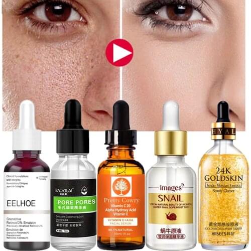VitaminC Natural Face Serum Hyaluronic Serum Acid Anti-aging Remove Wrinkle Moisturing Facial Skin Care Serum Liquid 30ml TSLM1