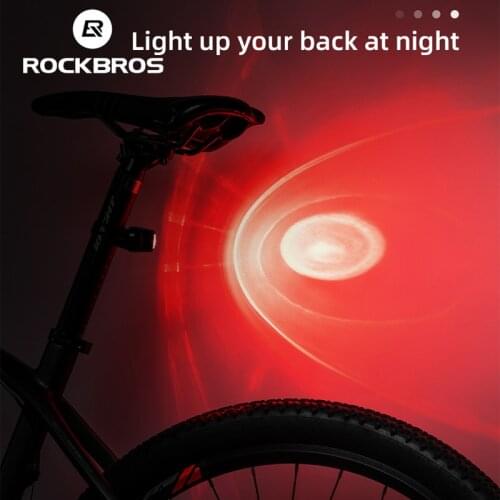 ROCKBROS Bicycle Rear Light Cycling USB Rechargeable Seatpost Fork Light MTB Rode Bike Super Bright Led Red Warning Taillight