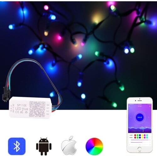 WS2811 LED Module Pixels String Lights RGB Digital With SP110E Controller 5V 8A Power Supply Full Color LED Light Strip Kit DC5V