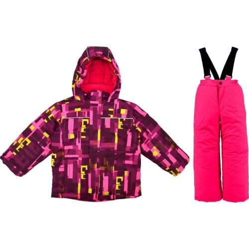 Boys and girls padded winter winter childrens ski suits for boys and girls outdoor padded waterproof underwear and equipment