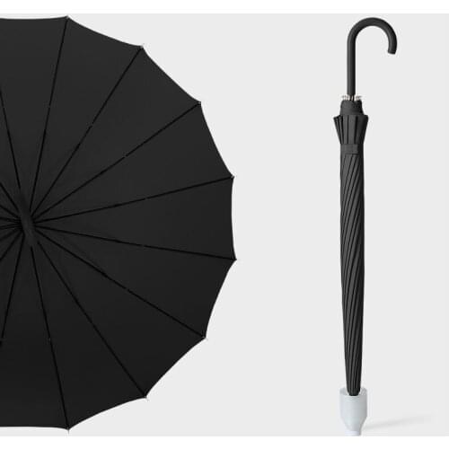 Hot Sale Long Handle Big Business Belt sleevUmbrella High Quality 16K Strong Windproof Glassfiber Parasol Outdoor Umbrella