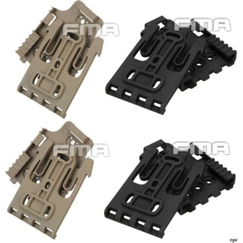 2x FMA Quick Locking System Kit Holster QLS TB1042 BK/DE