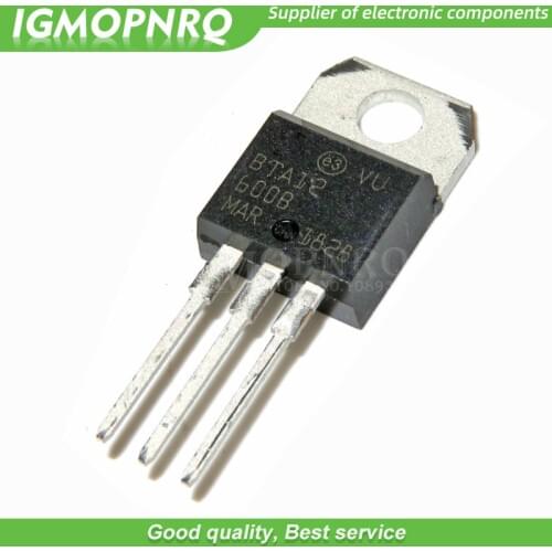 5pcs BTA12-600B BTA12 BTA12-600 Triacs 12 Amp 600 Volt TO-220 new original
