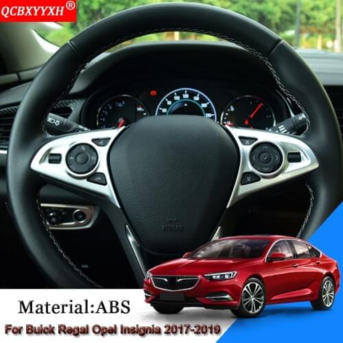 Car Steering Wheel Decorative Frame Sequins Cover Sticker For Buick Regal Opel Insignia 2017-2019 Holden Commodore (ZB) 18-19