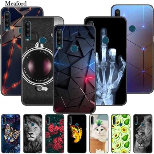 For Alcatel 1SE 2020 Case Black Bumper Silicone TPU Soft Phone Cover For Alcatel 1SE 5030D 5030F 1 SE 2020 Case Cartoon Funda