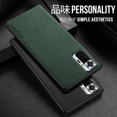 Case for Xiaomi Redmi Note 10 Pro 10S 5G coque fundas Soft TPU + Hard PC 3in1 PU leather Case for Redmi Note 10 Pro Max
