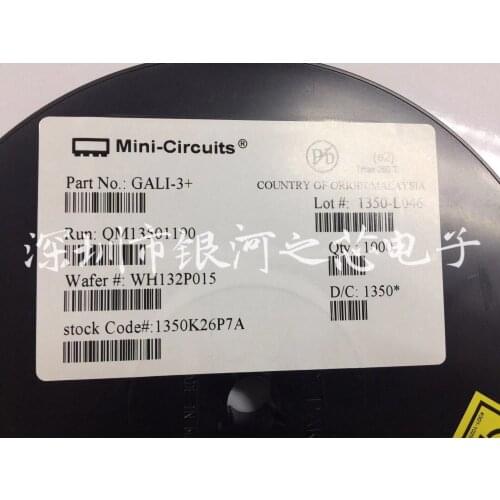 GALI-3+ SMT Gain Block, DC - 3000 MHz, 50Ω