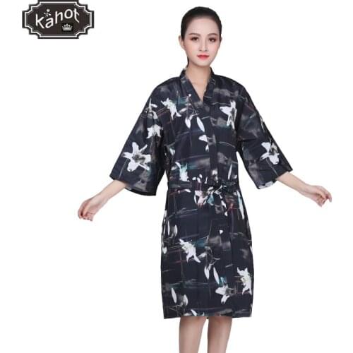 1PC Hairdressing Kimono Gown Hair Shampoo Clothes Hairdresser Overalls Beauty Salon Barber SPA Guest Waterproof Bathrobe Gown