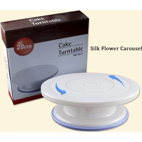 Cake Turntable Baking Tool With Non-slip Edge Bread Table Scale Dessert Decoration Cake Turntable Cake Tool