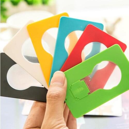 Square Folding Pocket LED Card Lamp Light Elegant Bulb Shape Christmas Lights Glowing In The Dark LX6856