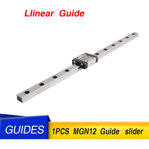 MGN12C MGN12H Linear Rail Guide 100mm 150mm 200mm 250mm 300mm 400mm with 1PC MGN Slider