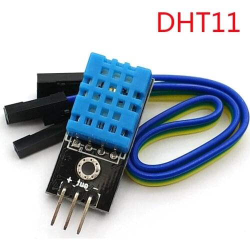 DHT11 Temperature And Relative Humidity Sensor Module For Uno Digital Output 5V Doupont Cable
