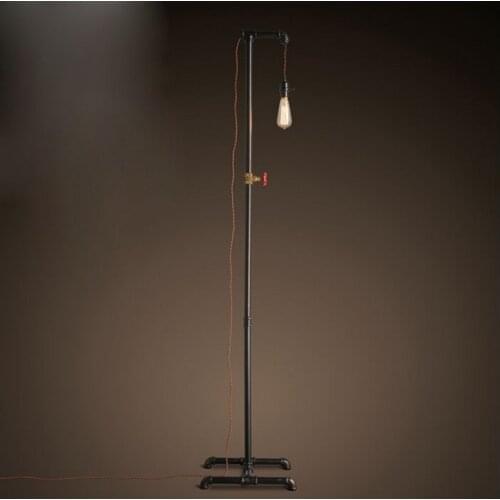 Water pipe Floor Lamps loft industrial American rural fishing retro standard lamp creative living room lamp floor light ZA GY337