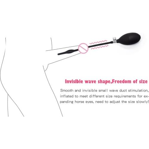 Penis Pump Inflatable Penis Plug/Expander For Penis Urethral Widen/Sounds Inflate Catheter Sex Toy for Men Gay