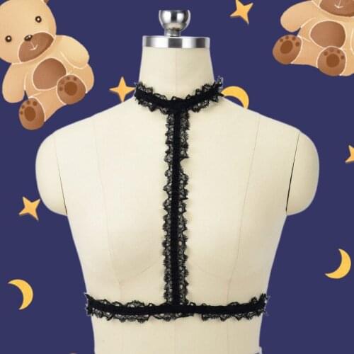 HANAERNES New Fshion Leather Harness Sexy Chest Sculpting Body Waist Belt Punk Gothic Sexy Bra BODY Bondage Harness Underwear