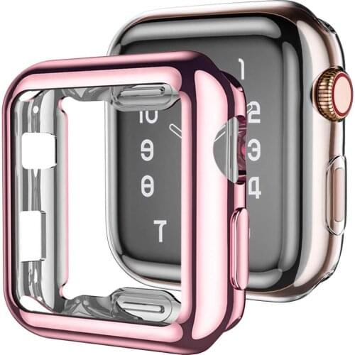 360 Full Cover for Apple Watch Case Series 6 SE 5 4 3 2 1 42MM 38MM Soft Clear TPU Screen Protector for iWatch 4 3 44MM 40MM