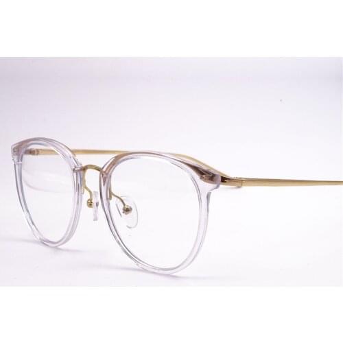 NYWOOH Transparent Glasses Frames Women Retro Round Optical Eyeglasses Men Clear Oversized Myopia Spectacles Frame