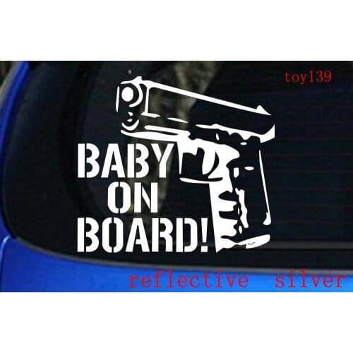Q01--- baby kids in on car board for Apple Macbook Pro Air Retina Vinyl Notebook reflective car decal sticker