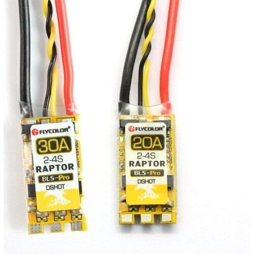 FlycolorRaptor BLS-Pro 20A 30A Lightning RC Car ESC 30A Brushless Electronic Speed Controller 2-4S for RC Racing Speeding