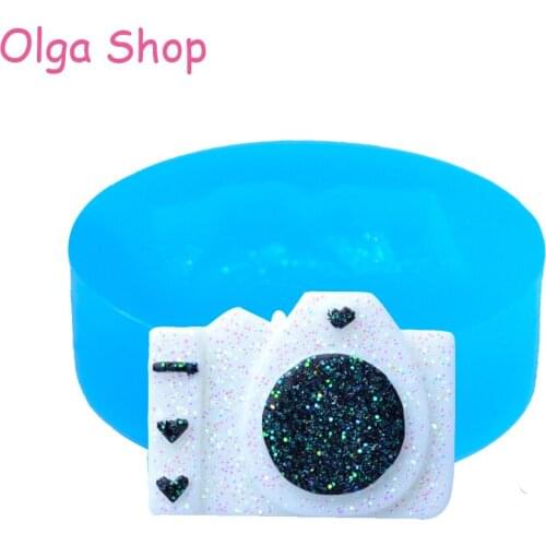 FYL392 24.4mm Camera Silicone Mold - for Candy Making, Resin Clay, Cookie Biscuit, Chocolate, Gum Paste, Fondant, Soap Mold