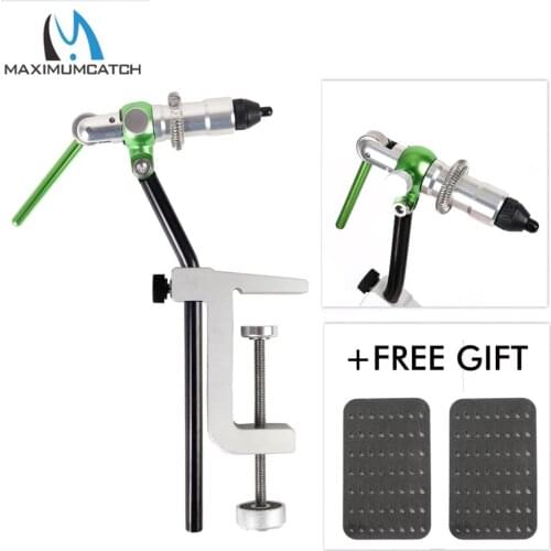 Maximumcatch Maxcatch TVC Fly Tying Vise Rotary Anodized Aluminum Construction With Hinged Stem And Rotating Head Fly Tying Vice