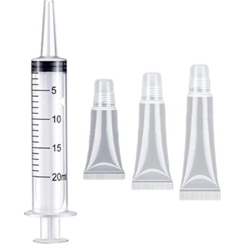 Lip Gloss Base Tube Diy Lip Glaze Making Tools Disposable Syringe Tools 8/10/15/20ml Women Lip Gloss Tube Makeup Accessories