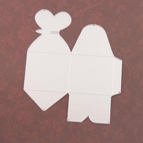 Heart Box Die Cut Metal Cutting Dies For Paper Card Making Candy Gifts Box Embossing Mold Craft Stencils Dies Metal Cutting Dies
