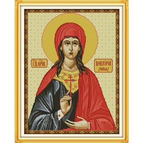 Everlasting Love The Madonna Chinese Cross Stitch Kits Ecological Cotton Stamped Printed 14 11CT DIY Wedding Decoration For Home