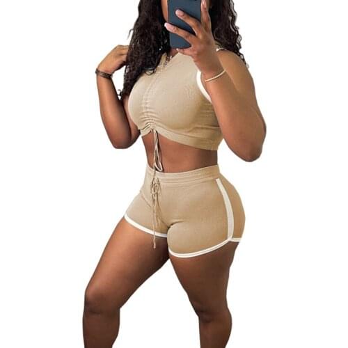 S-XL Womens Casual 2 Piece Outfits - Short Sleeves Crop Tops Hoodie Jacket Shorts Tracksuit Setsracksuits