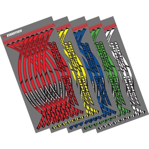 12 X Thick Edge Outer Rim Sticker Stripe Wheel Decals FOR KAWASAKI ZZ-R1400 zz r1400